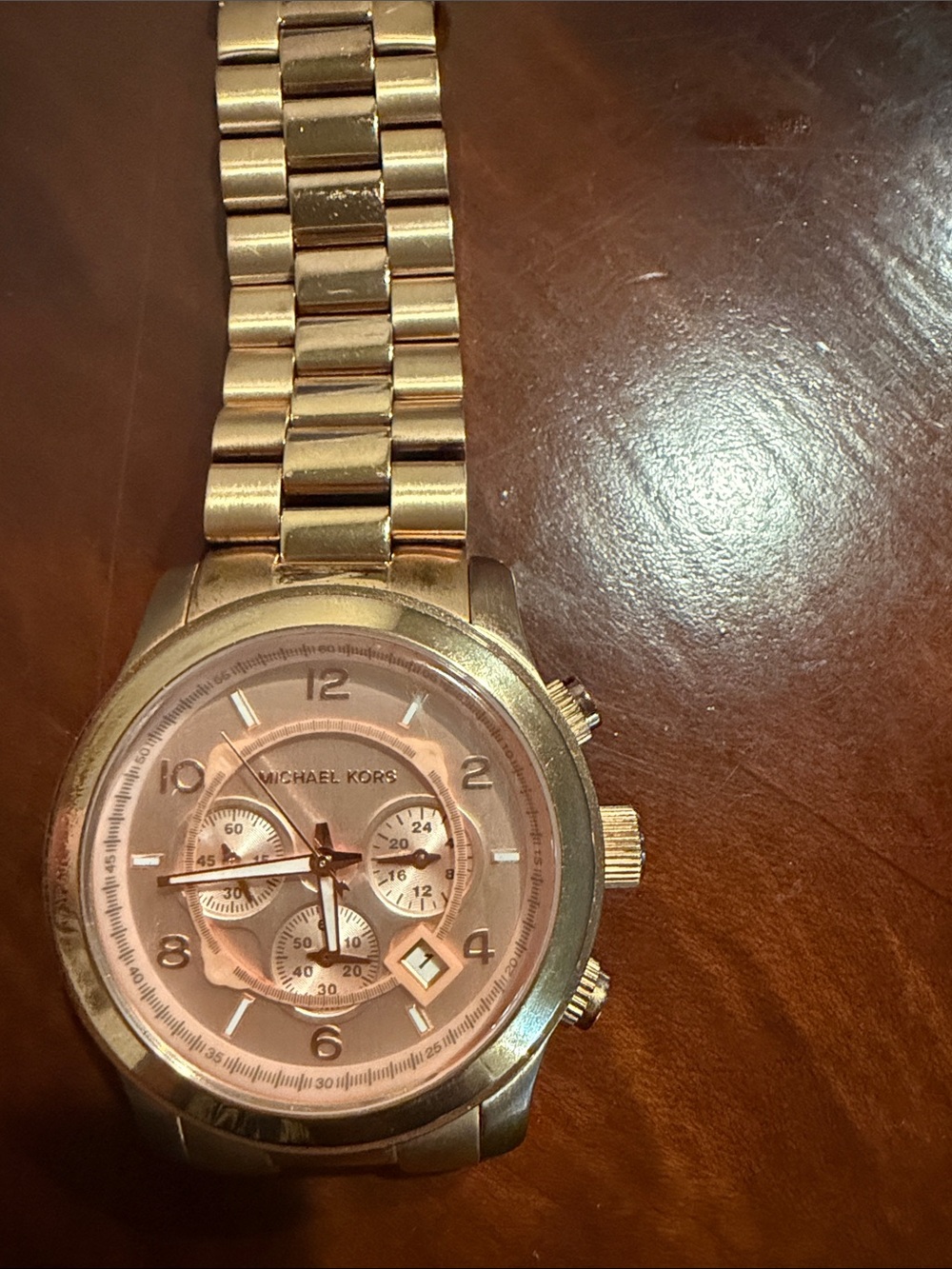 Michael Kors Rose Gold Chronograph Men’s Bracelet Watch